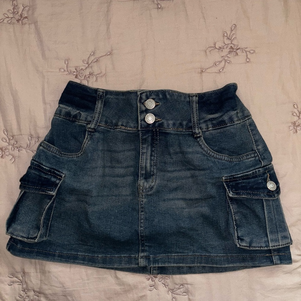 Denim Mini Skirt